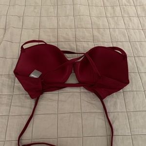 NWT 34DDD Wine Aerie Bikini Top